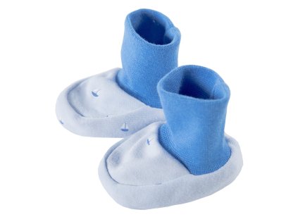 Dojčenské capáčky potlač modré