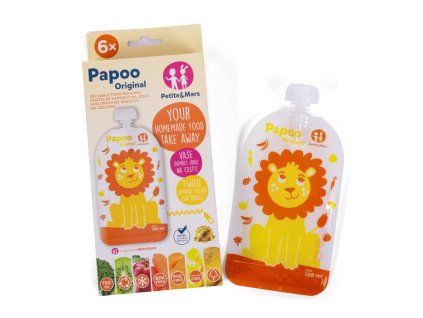 PETITE&MARS Vrecúško na jedlo Papoo Lev (6ks) 1