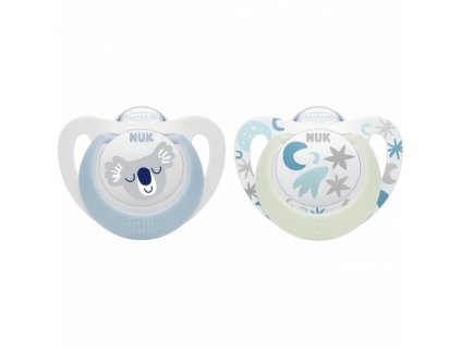 NUK cumlík Star Day & Night (0 6m.) 2 ks box chlapec