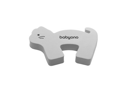 BabyOno Zarážka na dvere psík alebo mačička - šedá