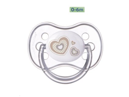 Canpol babies cumlík 0 6m silikónový symetrický NEWBORN BABY béžový