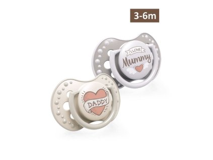 LOVI Dynamický silikónový cumlík I LOVE 3 6m (2ks)