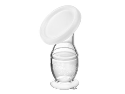 Akuku Ručná odsávačka mlieka 100 ml silikónový zberač (3)