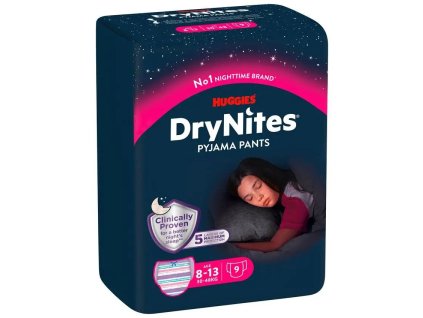 Huggies DryNites Girls Medium, 30 48 kg, 9 ks