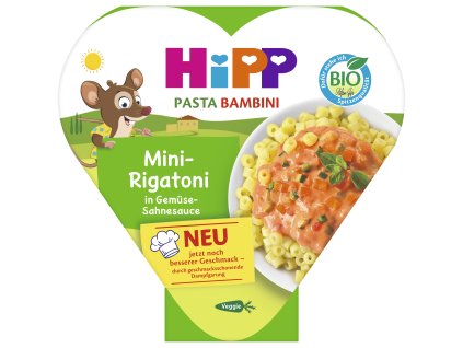 HiPP BIO Mini Rigatoni so zeleninou v smotanovej omáčke 250g 1