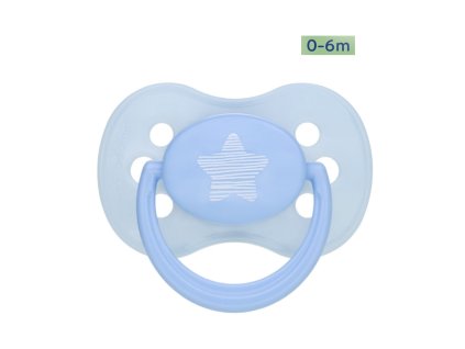 Canpol babies Anatomický cumlík PASTELS 0 6m, silikónový modrý