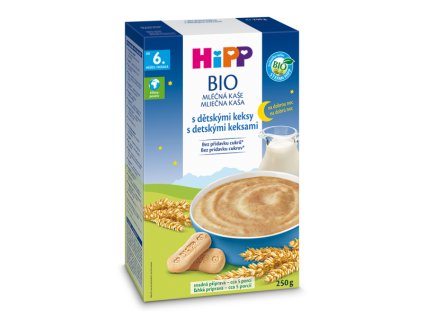 HiPP BIO Mliečna kaša na dobrú noc s detskými keksmi 250g