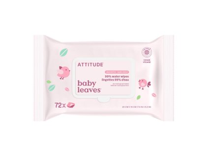 ATTITUDE Vlhčené obrúsky bez vône (72ks) 1