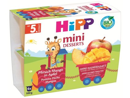 23524 2 hipp bio jablka s broskvemi 4x100g