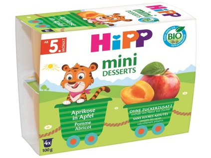 23527 2 hipp bio jablka s merunkami 4x100g