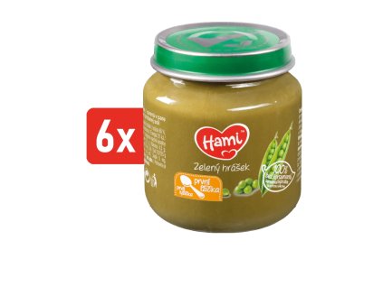 HAMI zeleninový príkrm Zelený hrášok 6x125g