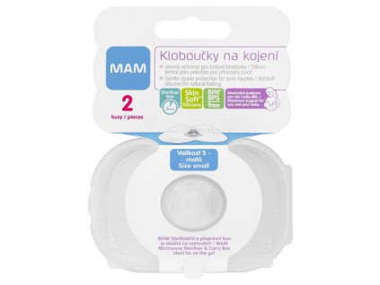 MAM Prsné klobúčiky S (17mm), 2ks 1