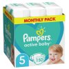 Pampers active baby 5 junior 11 16kg 150ks (mesačné balenie)