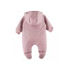 EEVI Dojčenský overal s nožičkami ružový 56 5