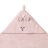 BabyOno Detská osuška s kapucňou Bambus 100x100cm ružová 7