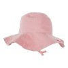 Detský mušelínový klobúk ružový
