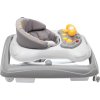 Baby Mix Detské chodítko s volantom a silikónovými kolieskami Tmavo šedá 6