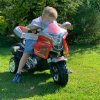Baby Mix Detská elektrická motorka RACER červeno-čierna 12