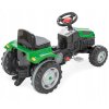 Detský šliapací traktor s prívesom zelený 1