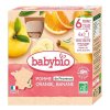 BABYBIO Jablko, pomaranč a banán (4x90g)