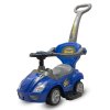 Baby Mix Detské odrážadlo 3v1 Mega Car s vodiacou tyčou modré