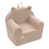 ALBERO MIO Detské kreslo COTTON MUSLIN & BOUCLE karamel