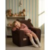 ALBERO MIO Detské kreslo COTTON MUSLIN & BOUCLE hnedé 4