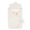 ALBERO MIO Detská zavinovačka do autosedačky COTTON MUSLIN & BOUCLE vanilka
