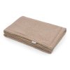 ALBERO MIO Detská zamatová deka COTTON MUSLIN & BOUCLE karamel 4