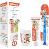 Elmex detská súprava zubná pasta, zubná kefka a pohárik 2 6 rokov modrá