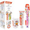 Elmex detská zubná pasta, zubná kefka a pohárik 2 6 rokov ružová