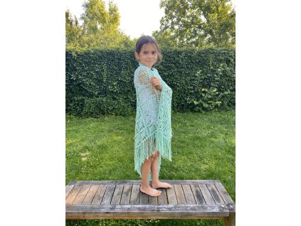 ručně háčkovvaný šátek