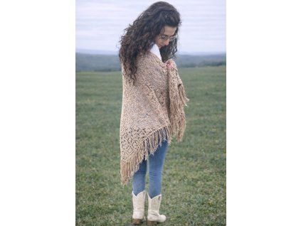 boho háčkovaný šátek