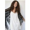 boho šátek černý