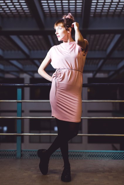 Šaty z bambusu Rosmarina starorůžové 1