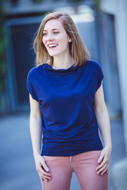 Dámská halenka z bambusu Rosmarina tmavě modrá 1