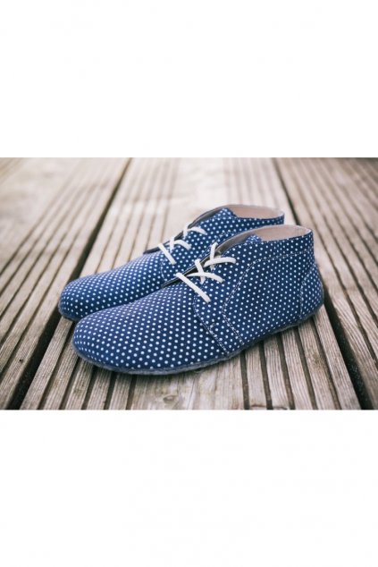 Barefoot Elegance modre s puntiky 1