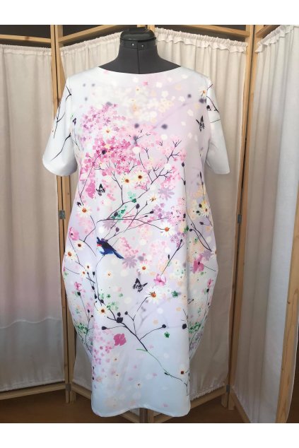 Balonové šaty Marie s ptáčky 2