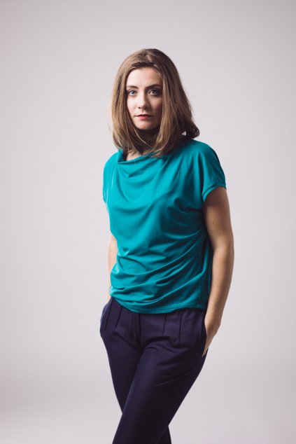 Dámská halenka Rosmarina tyrkysová 1
