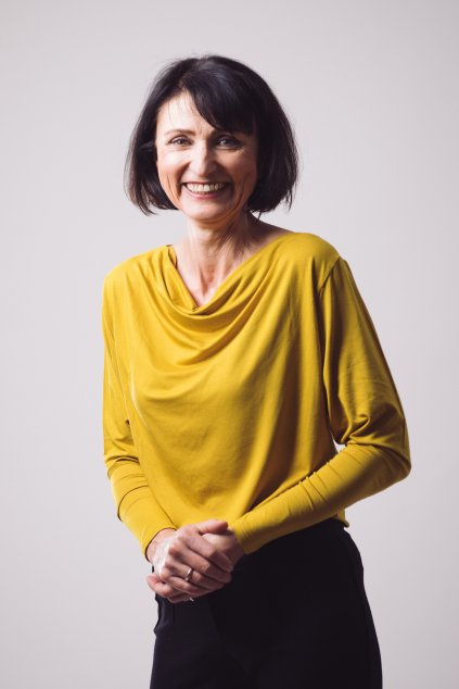 Dámská halenka Rosmarina s dlouhým rukávem žlutá 2