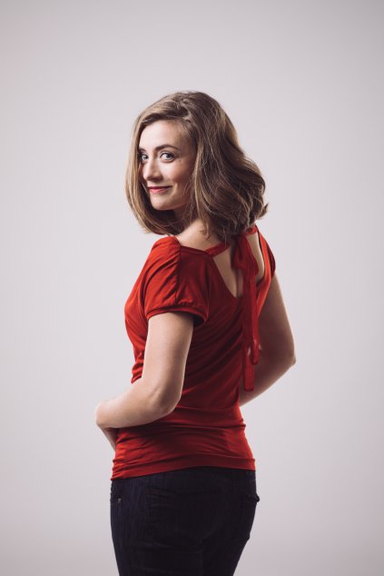 Dámská halenka Melissa s krátkým rukávem červená 2