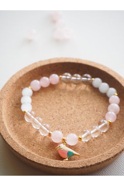 Naramek Pink bird 3