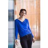 Dámská halenka z bambusu Rosmarina s dlouhým rukávem korálově modrá 1