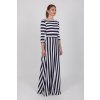 Dlouhé pruhované šaty Afrodita