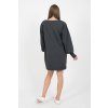 Tepláková šaty tmavě šedé 4