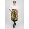 Dámská károvaná sukně žlutá 6