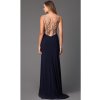 Luxusní společenské šaty Naomi tmavě modré 2