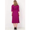Dámské šaty Paola Bellazu královská vínová 3