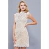 Krátké krajkové šaty Lucy šampaň 6
