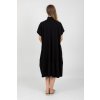 Univerzální úpletová oversize šaty černé 2